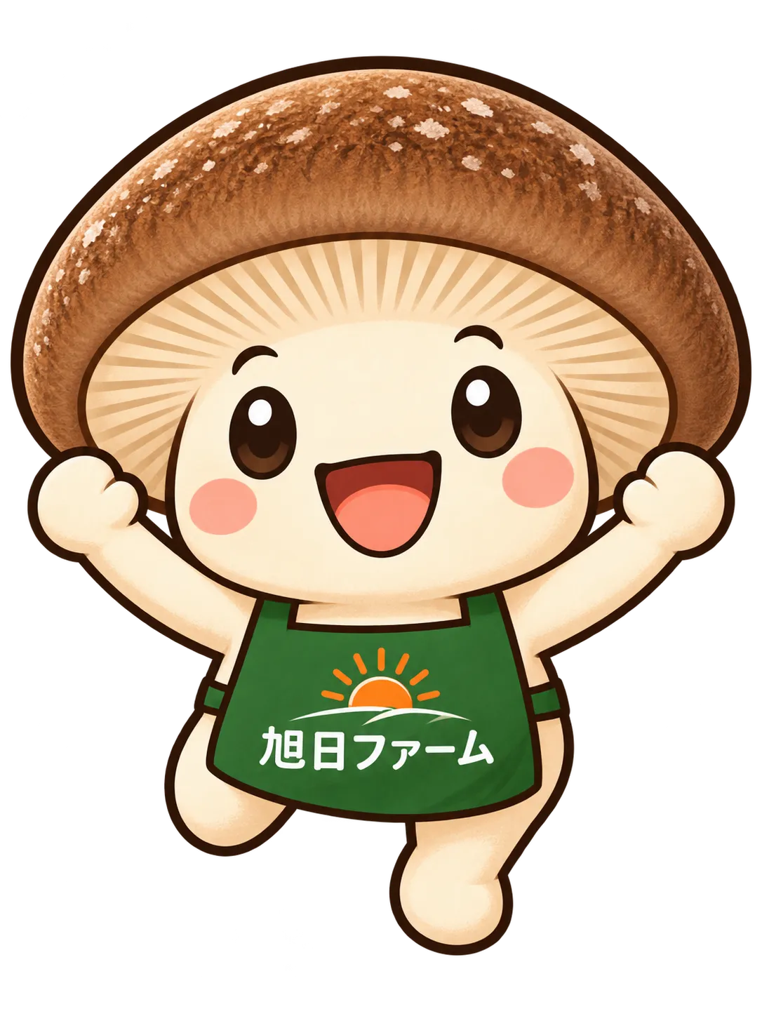 旭日ファームのキャラクター まる八くん